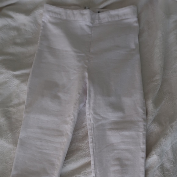 Tiger Mist High Waisted White Cropped Flare Pants - Picture 3 of 5